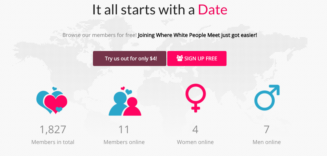 For white guys dating sites White Girls